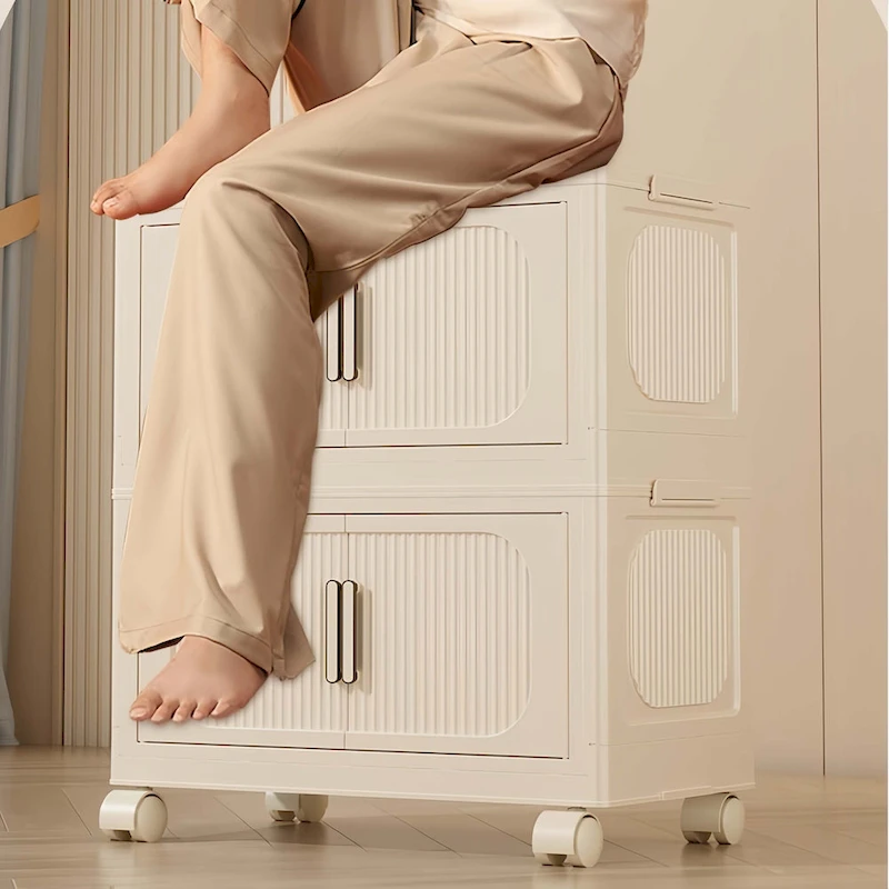 19.69 Side Wide Folding Storage Cabinet