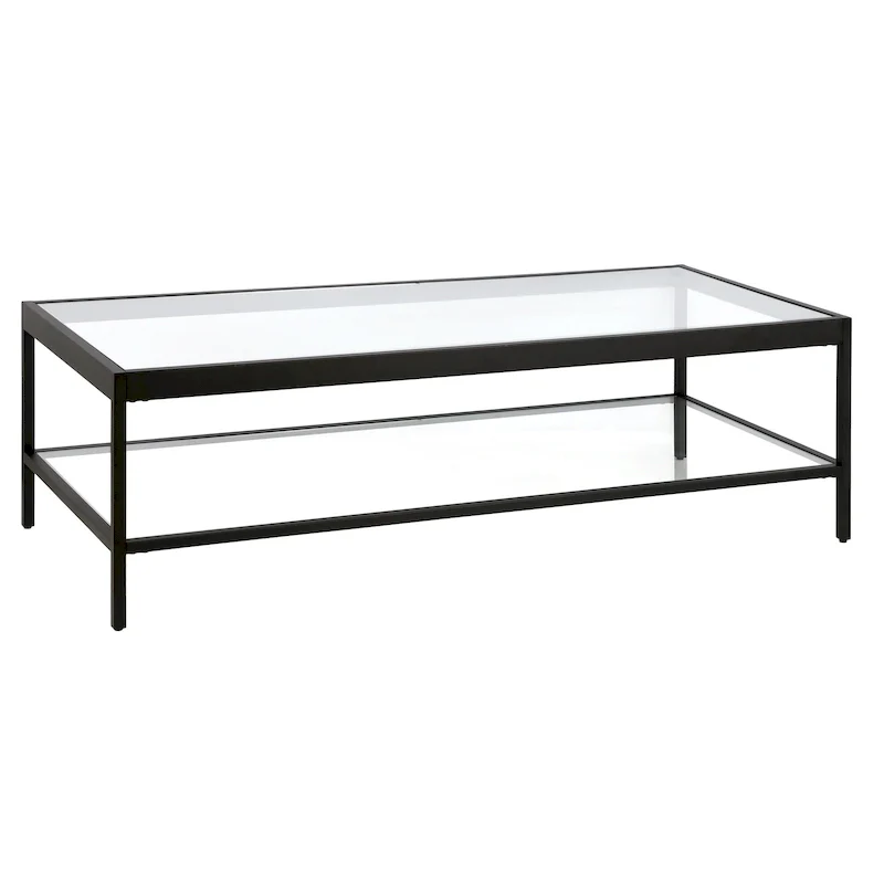 Alexis Metal and Glass Coffee Table