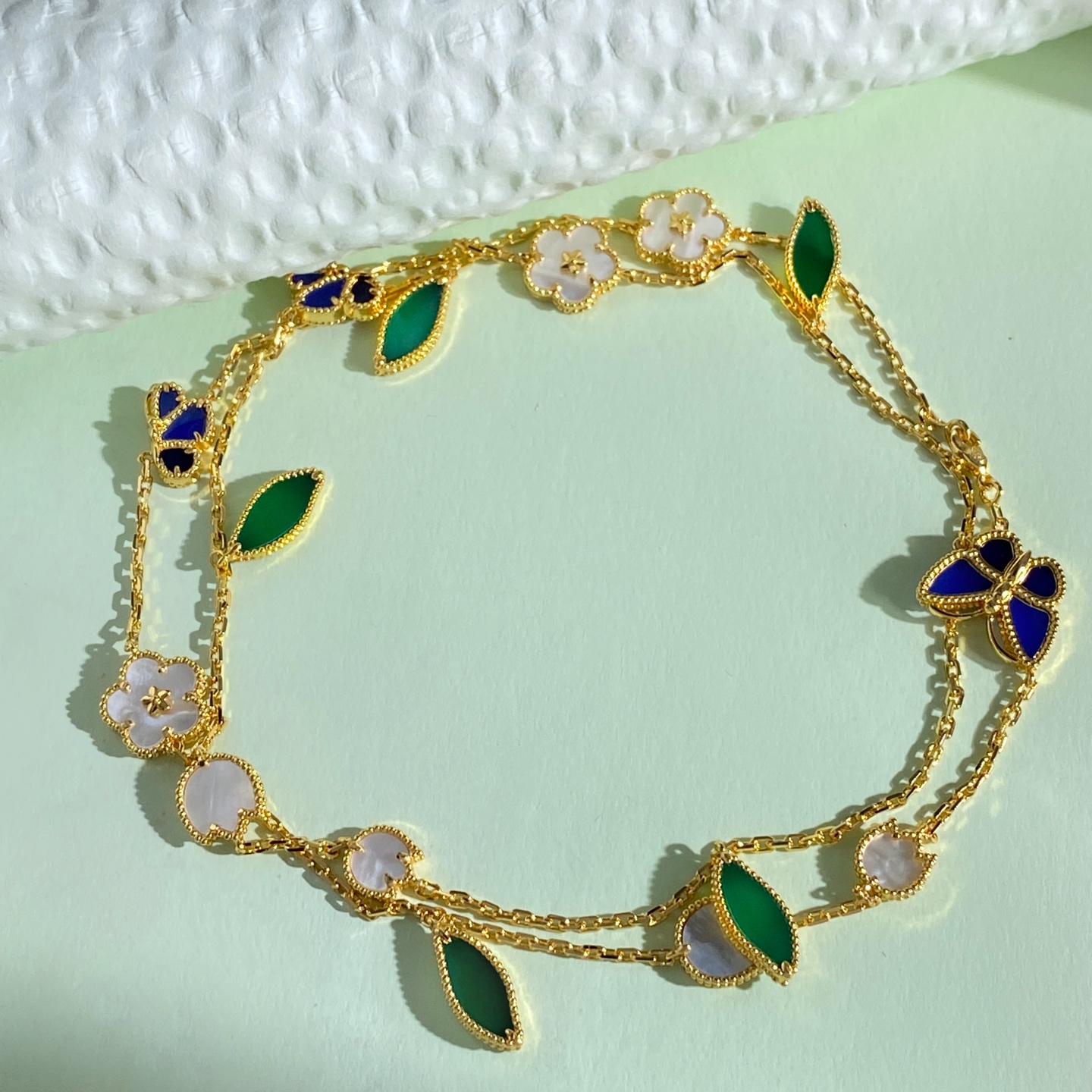 VCN071 VAN Lucky Spring Butterfly Long necklace，15 motifs - ccjewelryacc