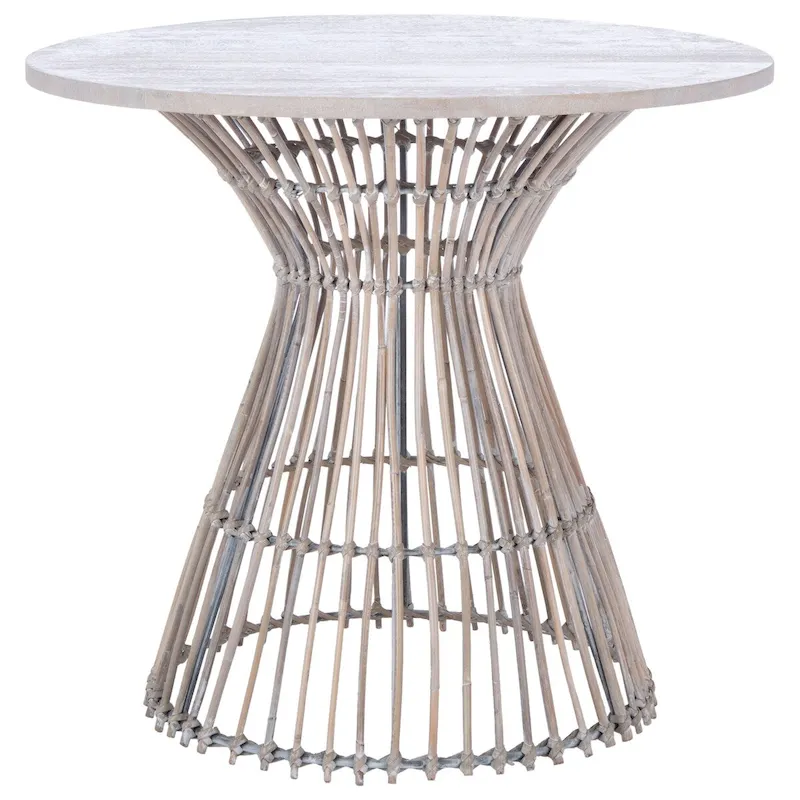 SAFAVIEH Abigail Coastal Round Accent Table - 23 W x 23 L x 20.1 H - 23Wx23Dx20H