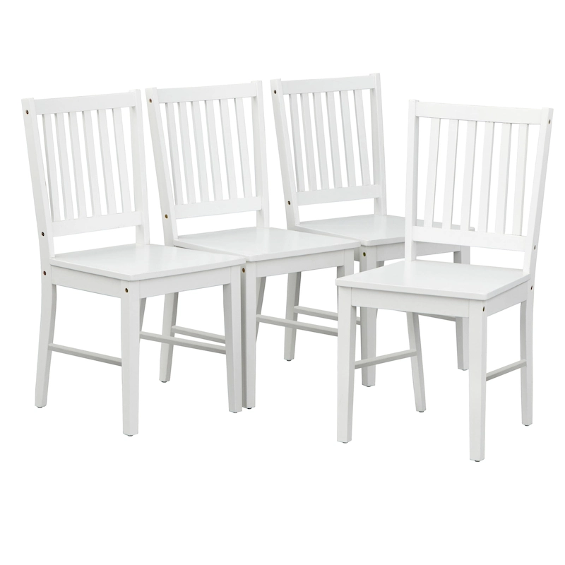 Simple Living Solid Wood Slat Back Dining Chairs (Set of 4)