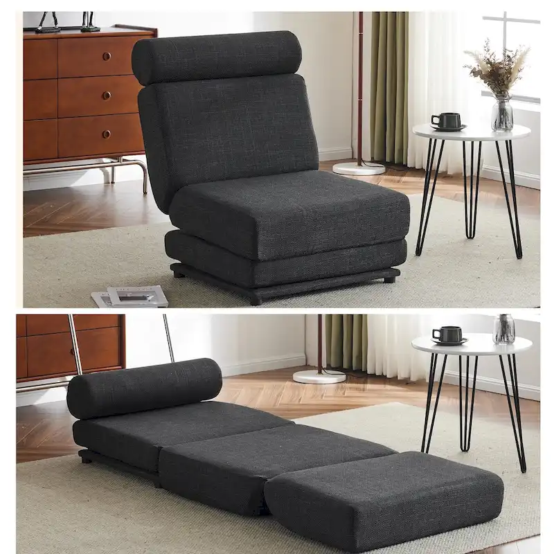 Single Sofa Chair Foldable Single Sofa Bed with Pillow,Portable Foldable Sofa Bed,Leisure Sofa Chair,Easy to Store