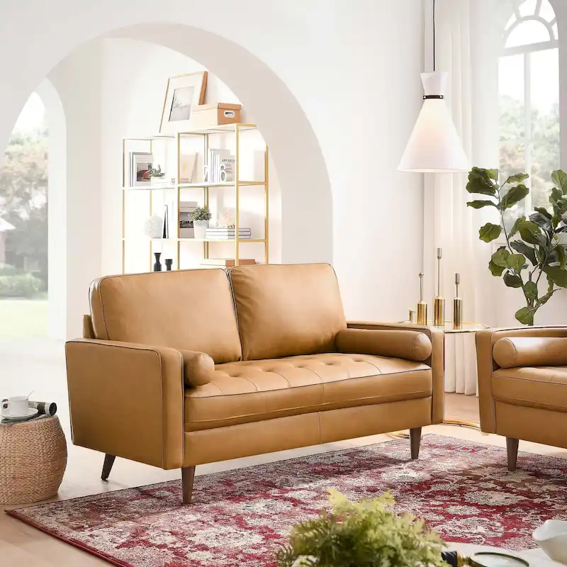 Leather Loveseat