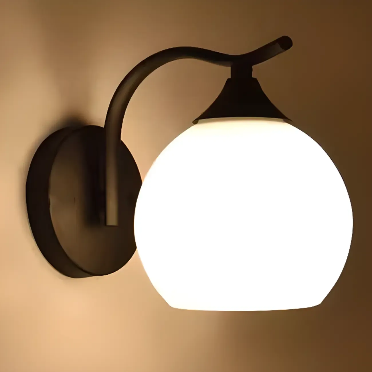 Modern Globe Bathroom Vanity Light with Chrome Finish