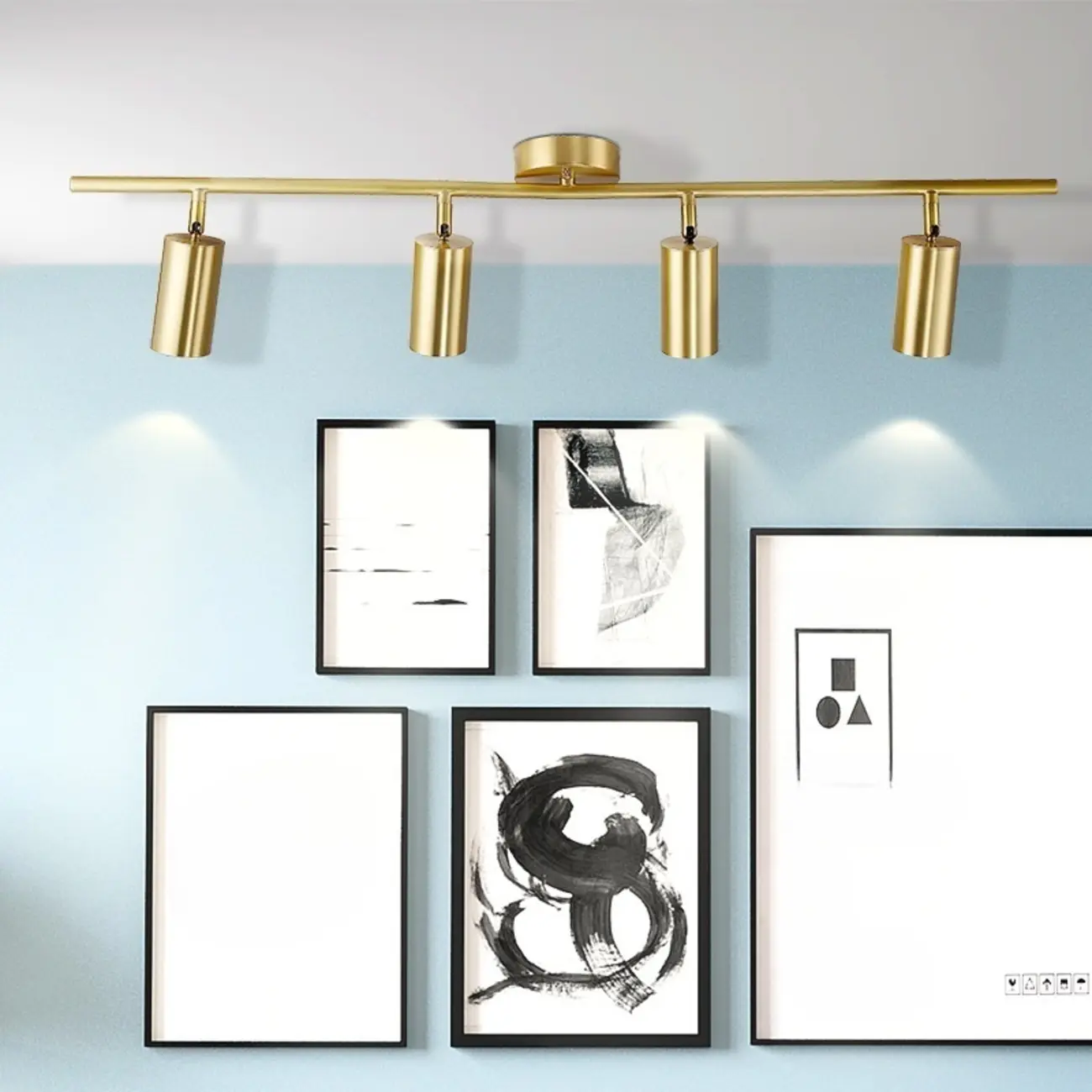 Modern Brass Adjustable Track Lighting