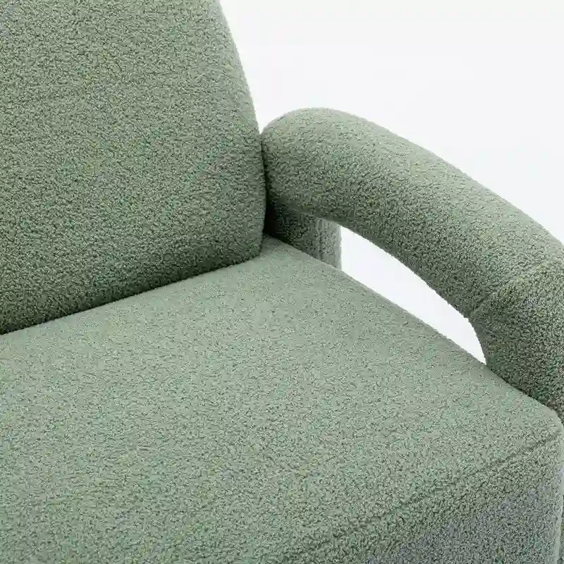 SEYNAR Mid-Century Modern Boucle 51 Solid Wood Curved Sofa