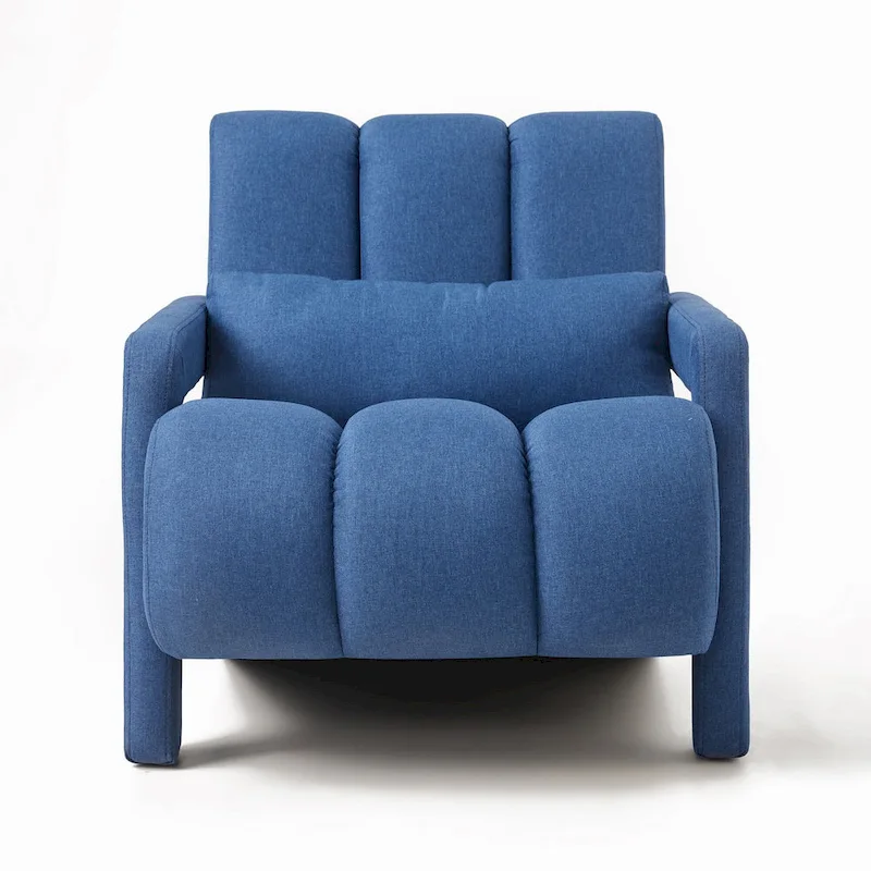 28H Modern Upholstered Accent Chair with a Pillow
