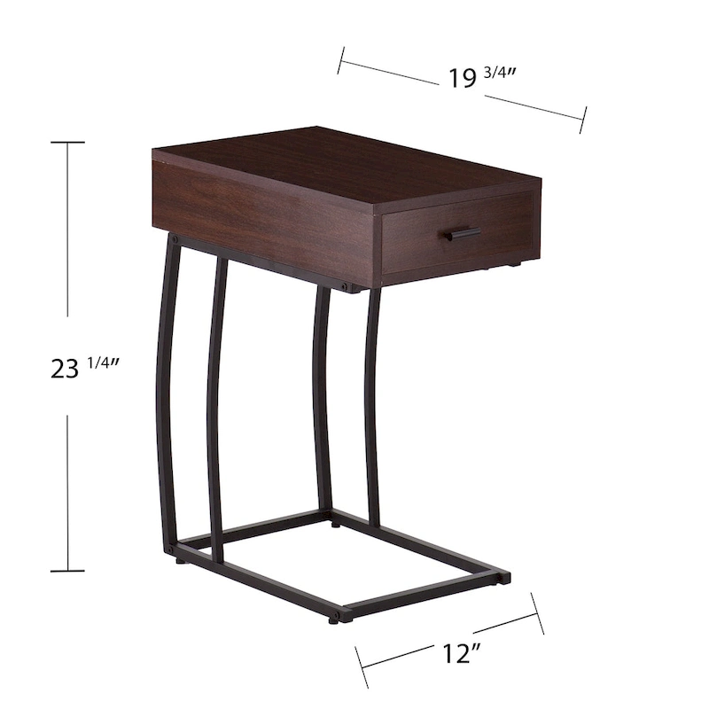 SEI Furniture Liatris Side Table w/ Power and USB