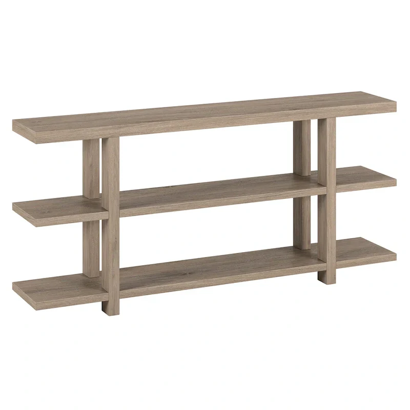 Rectangular Console Table with Storage Shelf