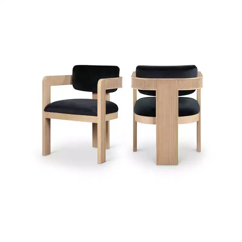 Meridian Furniture,Sacha Velvet Dining Chair, Set of 2