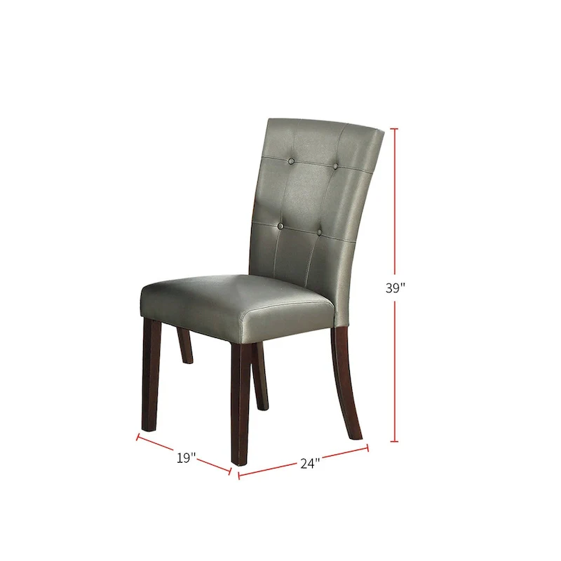 Leather Upholstered Dining Chair,Set of 2