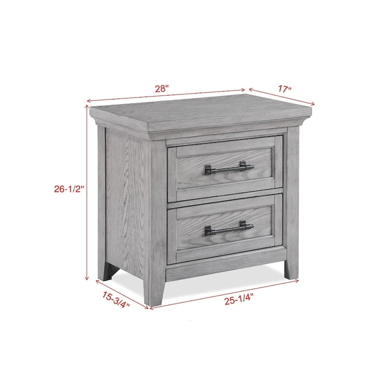 Debra 6 Piece Gray Panel Bench Footboard Bedroom Set