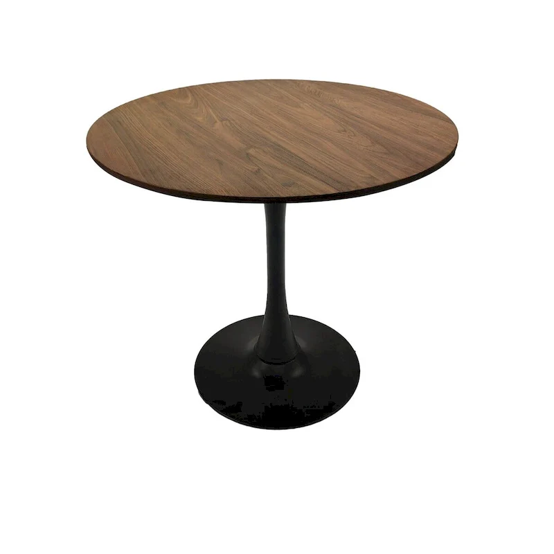 Round Dining Table, 31.5  Tulip Table Kitchen Dining Table 2-4 People with MDF Table Top & Pedestal Base, End Table