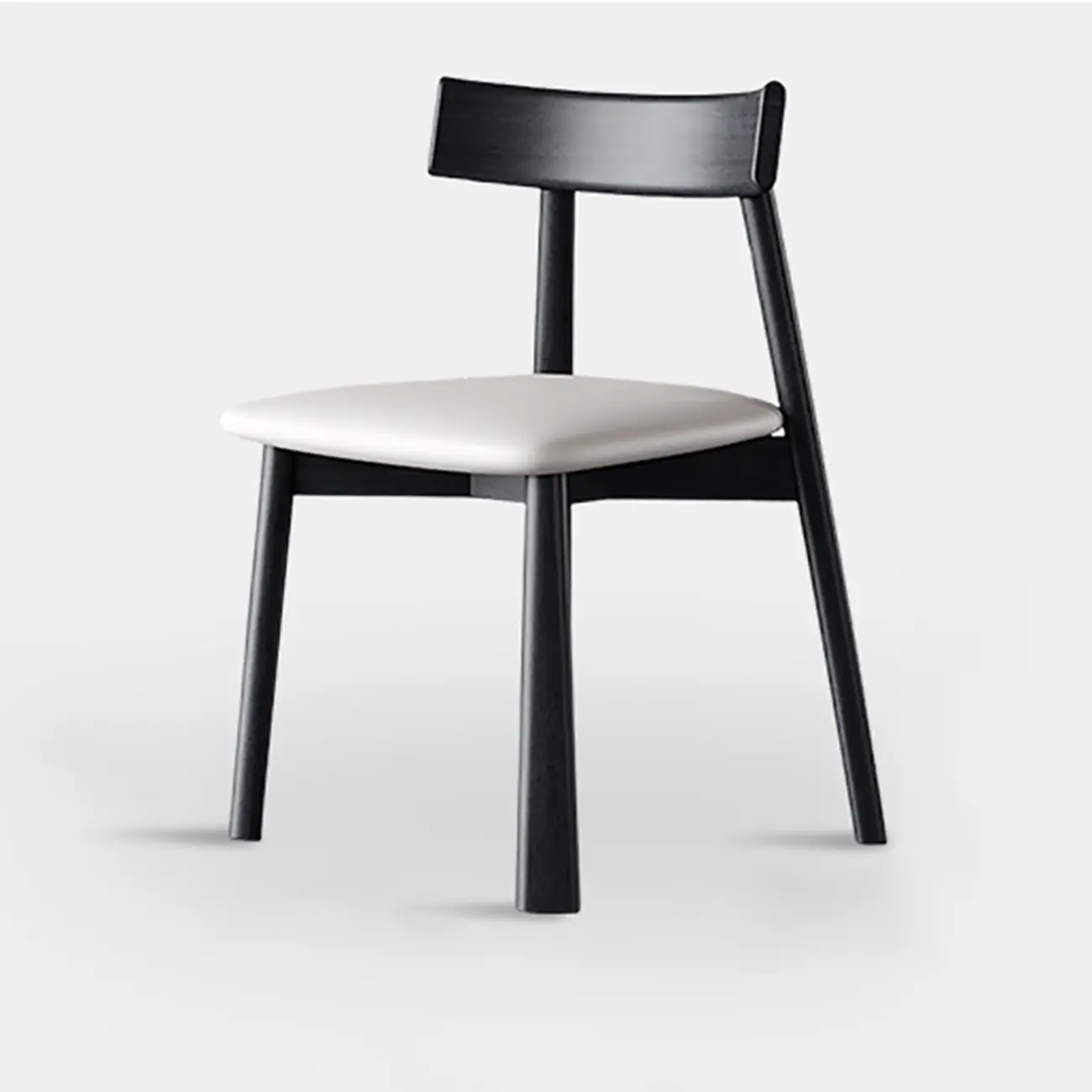 Modern Faux Leather Upholstered Low Back Dining Chair