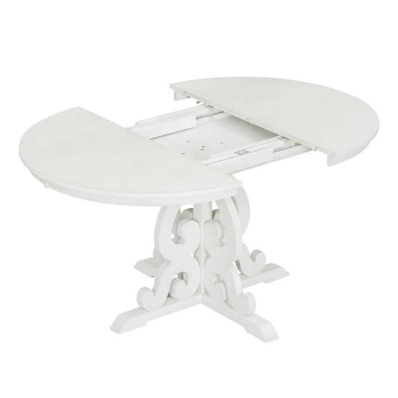 5-Piece Retro Functional Dining Set 1 Extendable Table