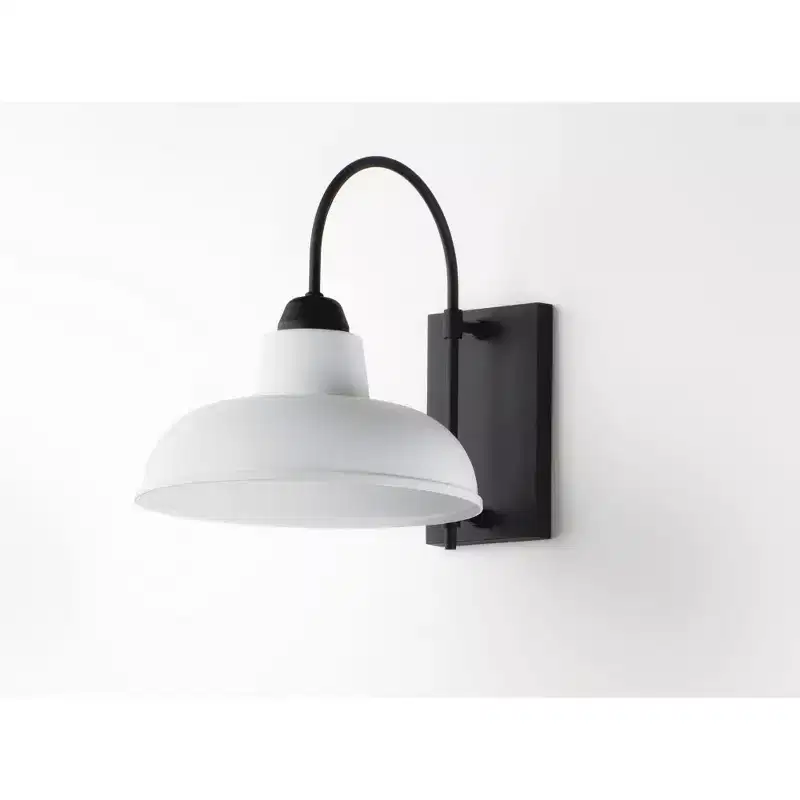 Maxim Lighting Industrial 1 - Light Wall Light in White/Black