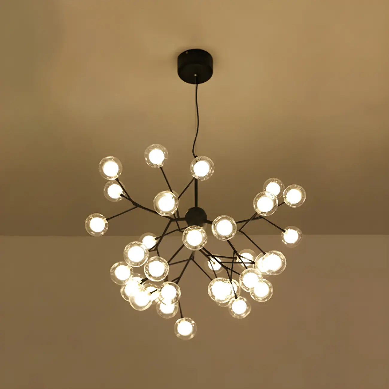 Adjustable Modern Globe Glass Sputnik Chandelier