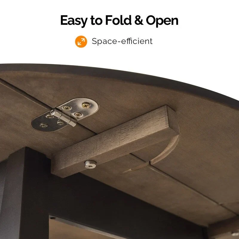 Round Drop Leaf Dining Table