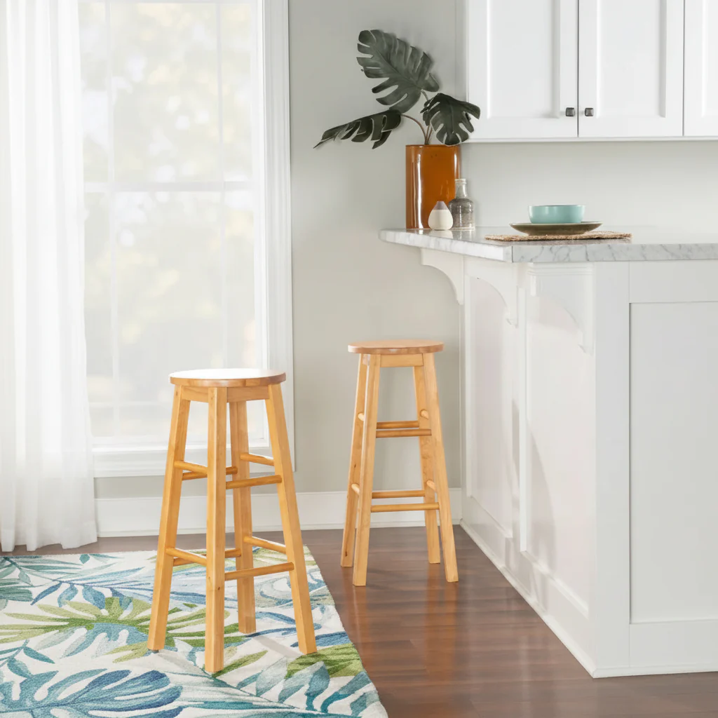 Basic Stationary Backless Bar Stool
