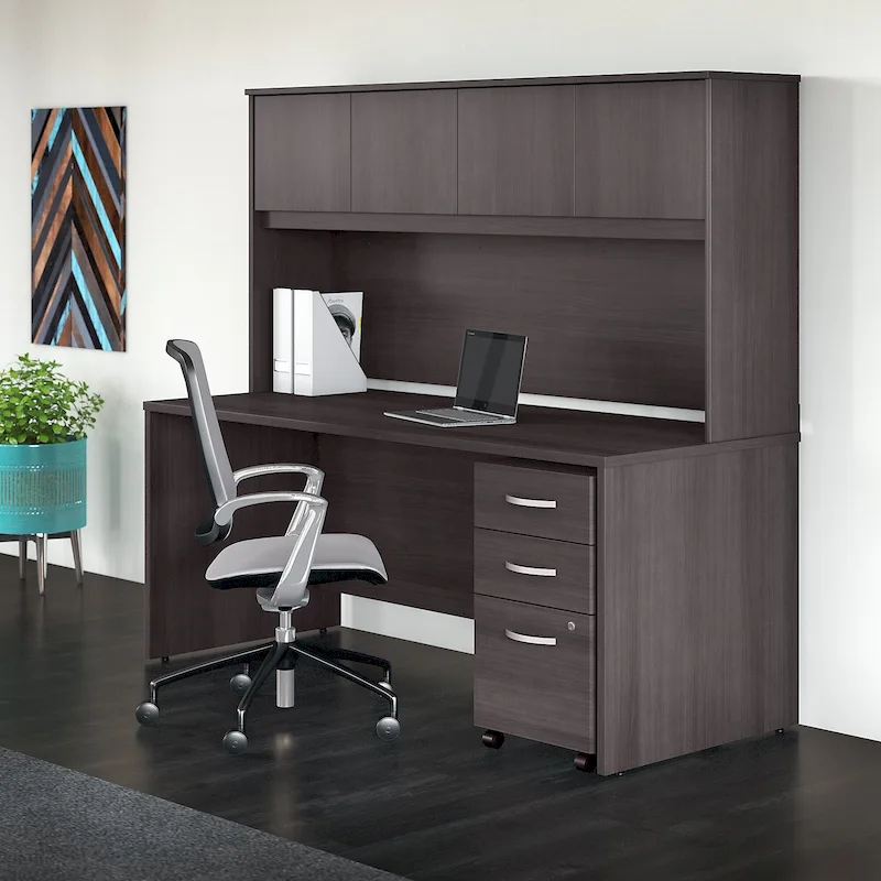 Studio C 72W Desk with Hutch and Drawers by Bush Business Furniture