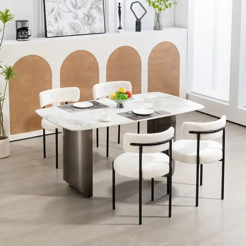 AVAWING Dining Chairs Mid-Century Modern Kitchen Chairs Set of 4