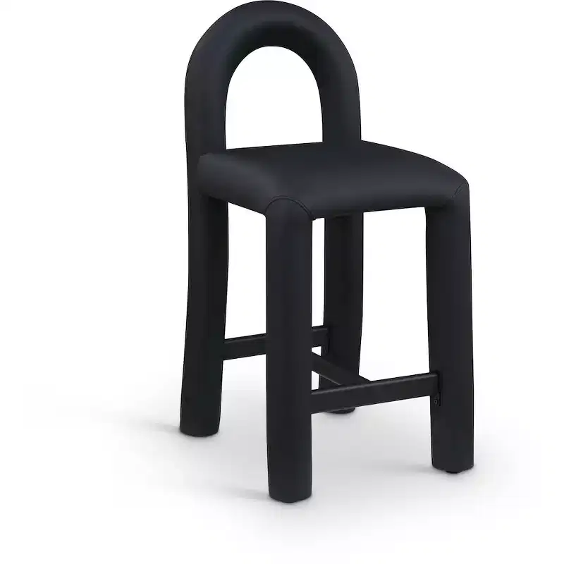 Meridian Furniture,Amari Vegan Leather Stool