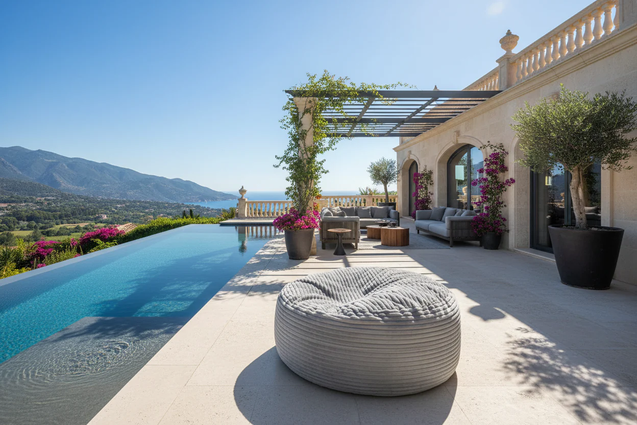 Sealy Kade 6ft Faux Fur Foam Bean Bag