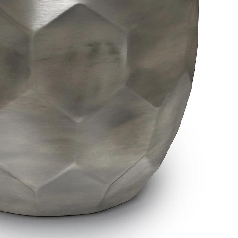 WYNDENHALL Cristy Industrial 16 inch Wide Metal Accent Side Table, Fully Assembled - 16 W x 16 D x 19.5 H