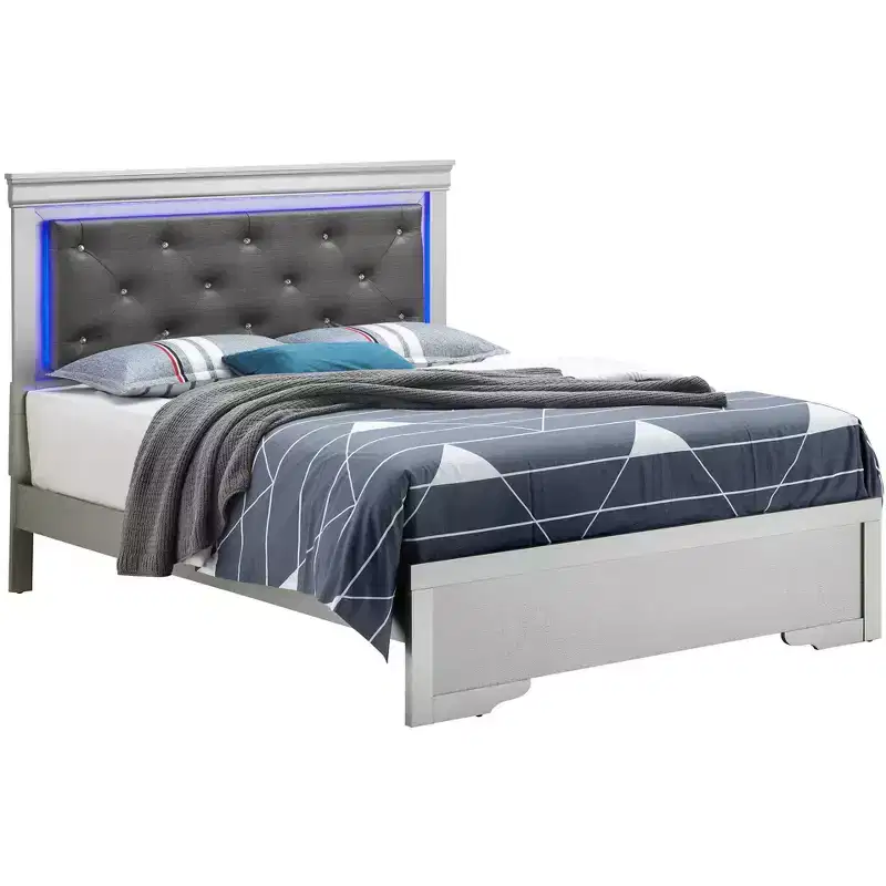 Passion Furniture Lorana and King Panel Beds