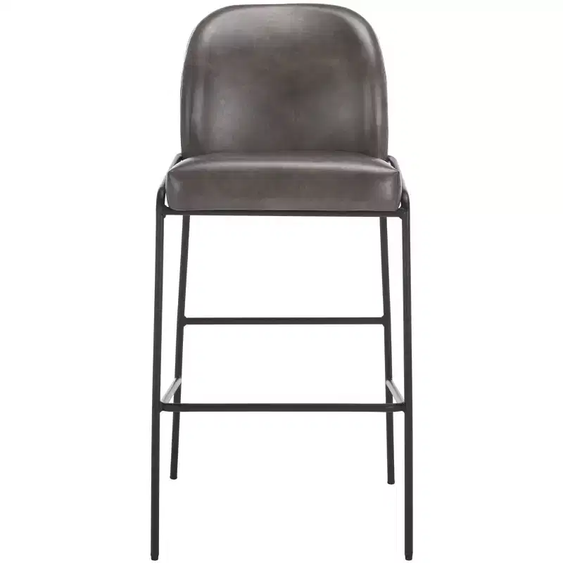 Ivey Bar Stool - BST7512 - Grey/Black - Safavieh