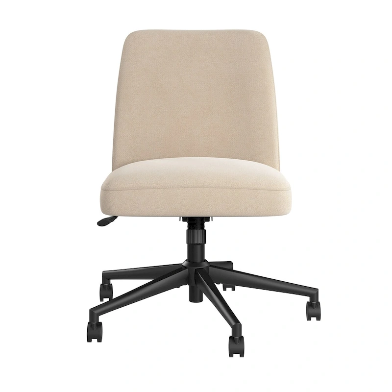 Bush Furniture Serenity Mid Back Armless Office Chair with Wheels