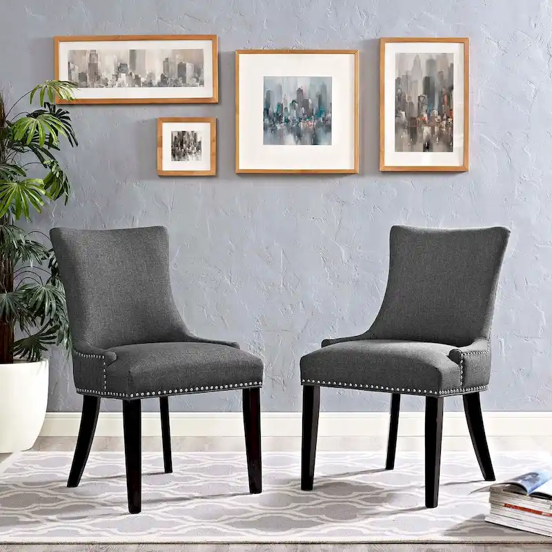 Marquis Set of 2 Fabric Dining Side Chair