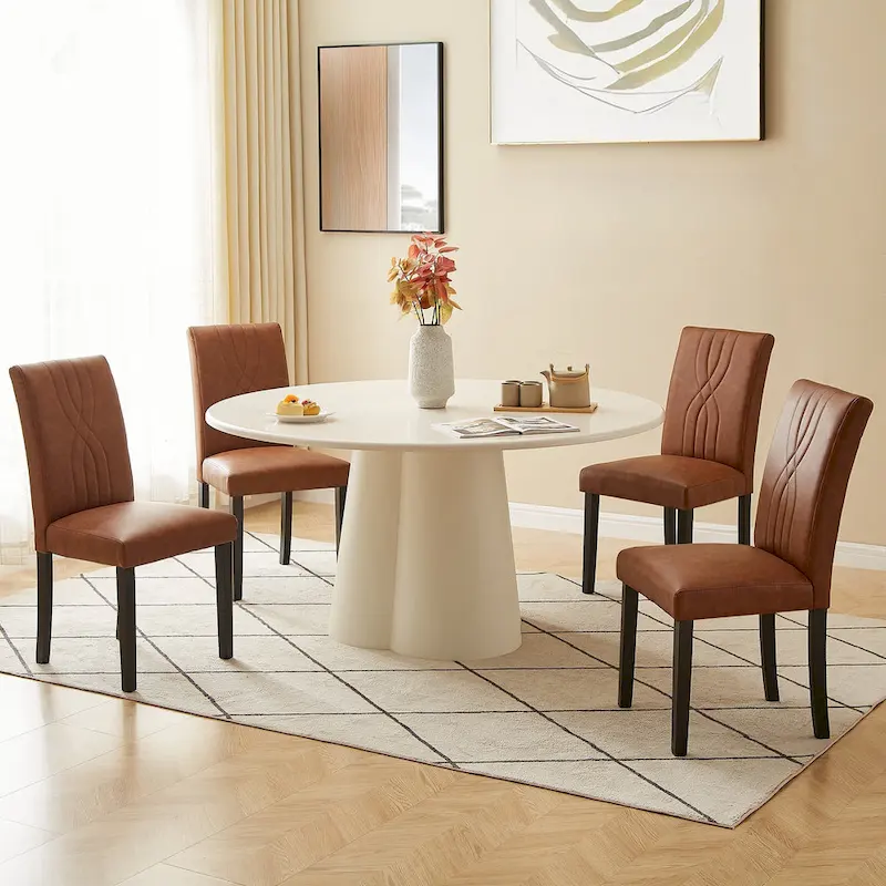 Upholstered Dining Chairs, Fabric Dining Room Kitchen Side Chair, Parson Dining Chairs
