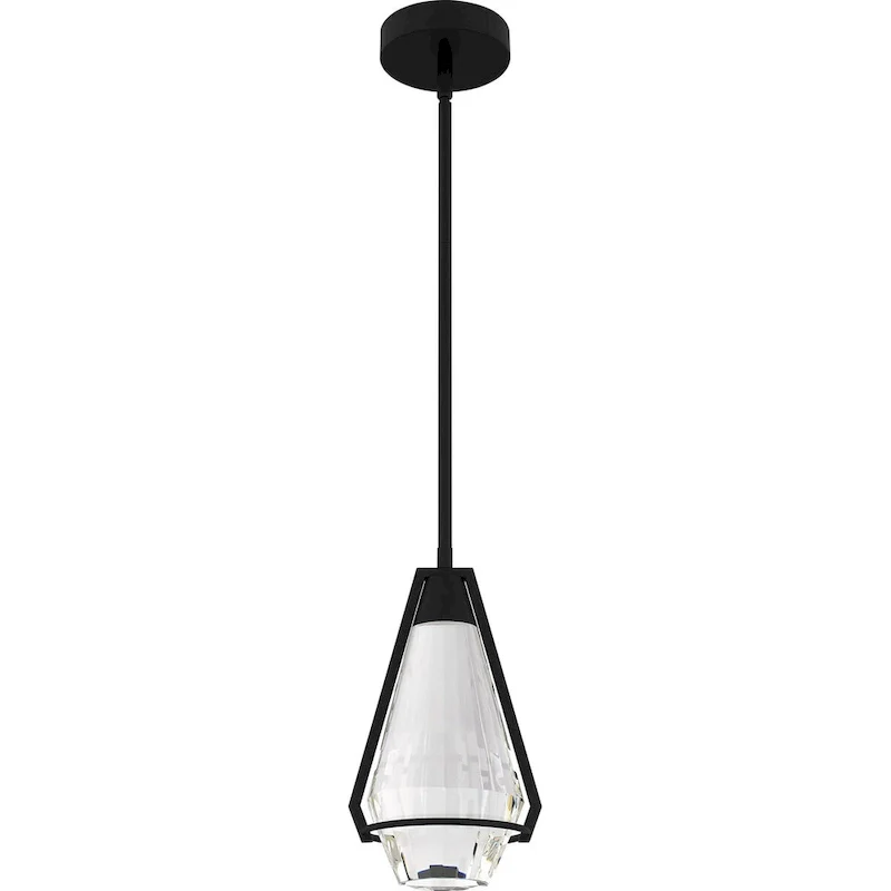 Luca Integrated LED Matte Black Mini Pendant