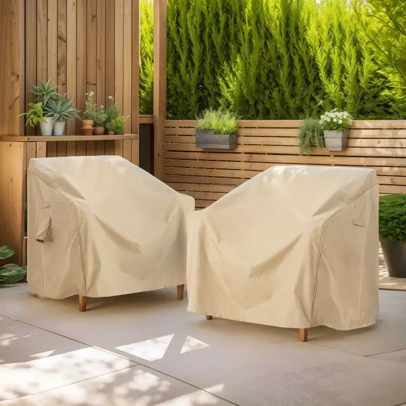 Christopher Knight Home Ellie Outdoor Water Resistant Club Chair Covers (Set of 2)