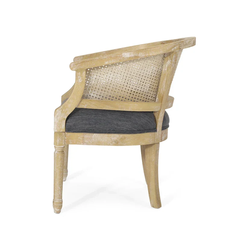 Steinaker Wood and Cane Accent Chair