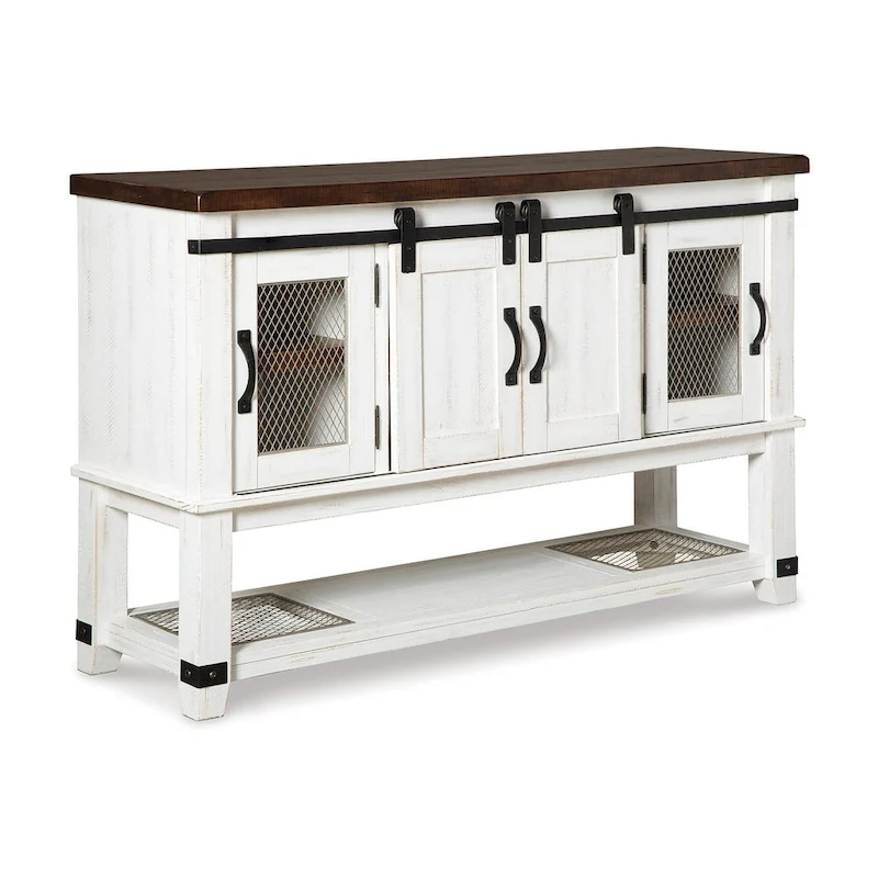 Signature Design By Ashley Valebeck White Dining Room Server