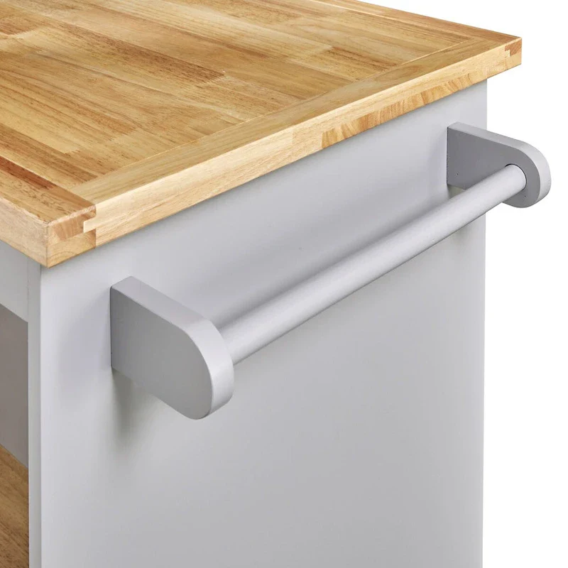 Two-sided Kitchen island Cart on Wheels by