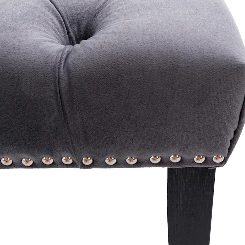 Upholstered Tufted Bench Ottoman Accent Bench