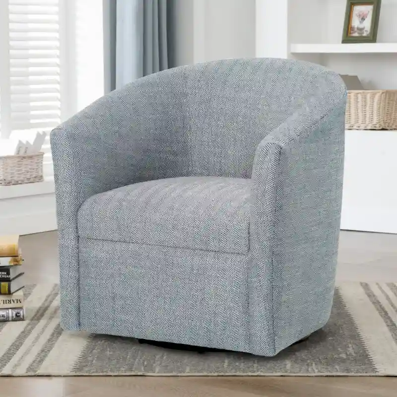Sea Oat Swivel Barrel polyester Chair