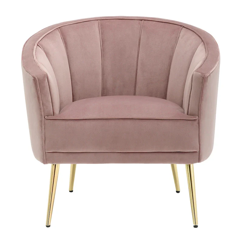 Silver Orchid Randolf Velvet Accent Chair