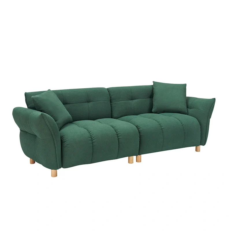 Teddy Upholstered 3-seater Sofa with Matching Pillows