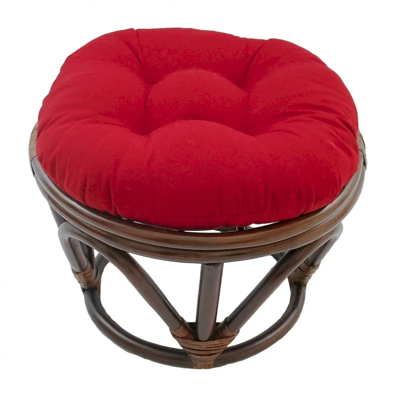 18-inch Footstool with Twill Cushion