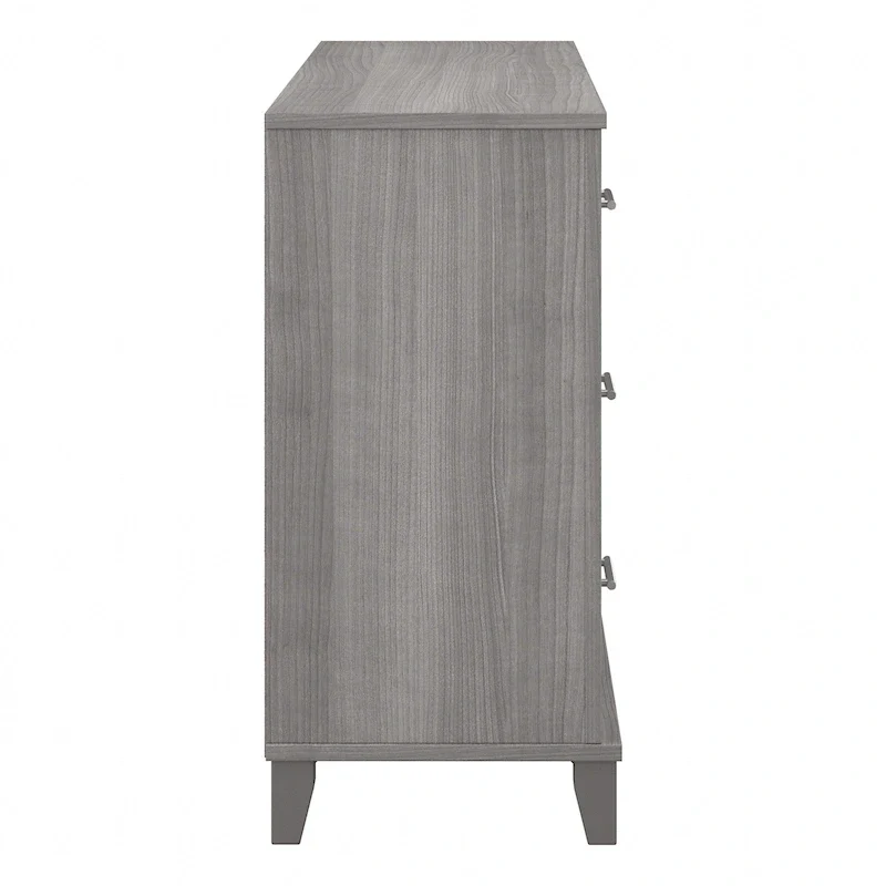Transitional Grain-textured Grey Dresser