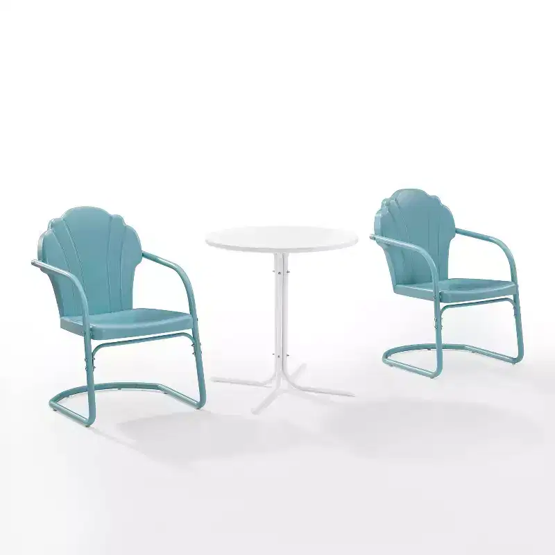 Crosley 3pc Tulip Retro Metal Bistro Set