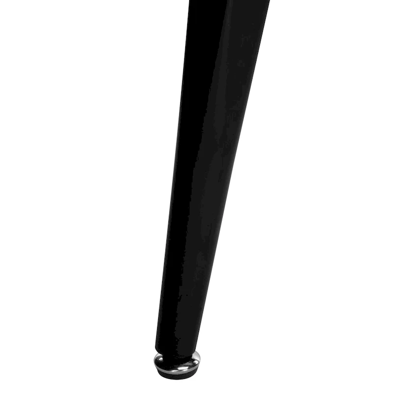 Mid-Century Wood Console Table with Black Metal Frame – Brown / Black