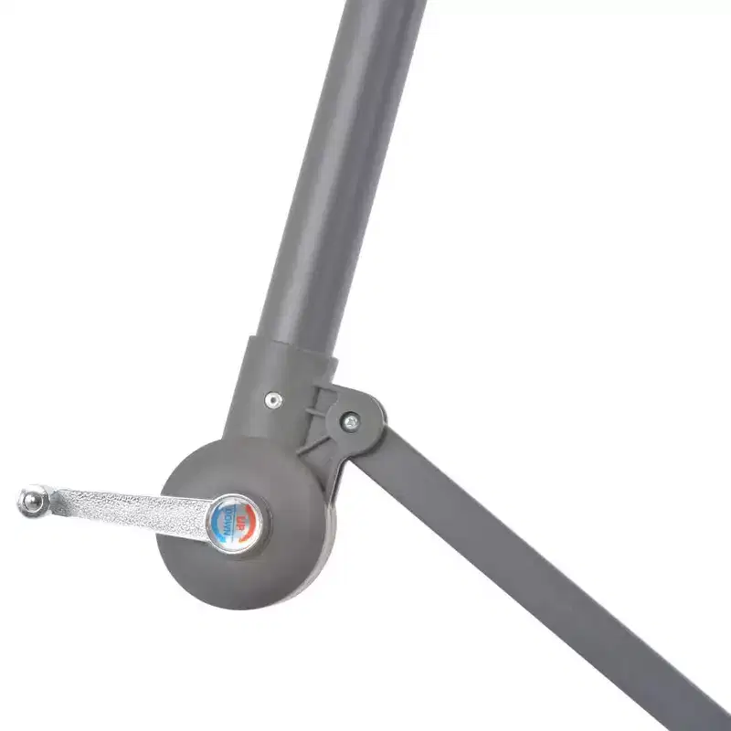 vidaXL Cantilever Garden Parasol Black Polyester, Metal 118.1 in diameter