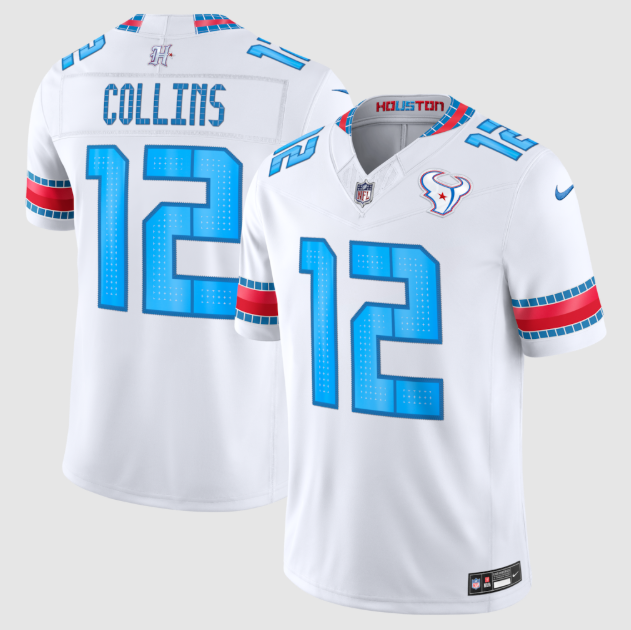 Houston Texans Nico Collins White 2026 Rivalries Collection Stitched Limited Jersey