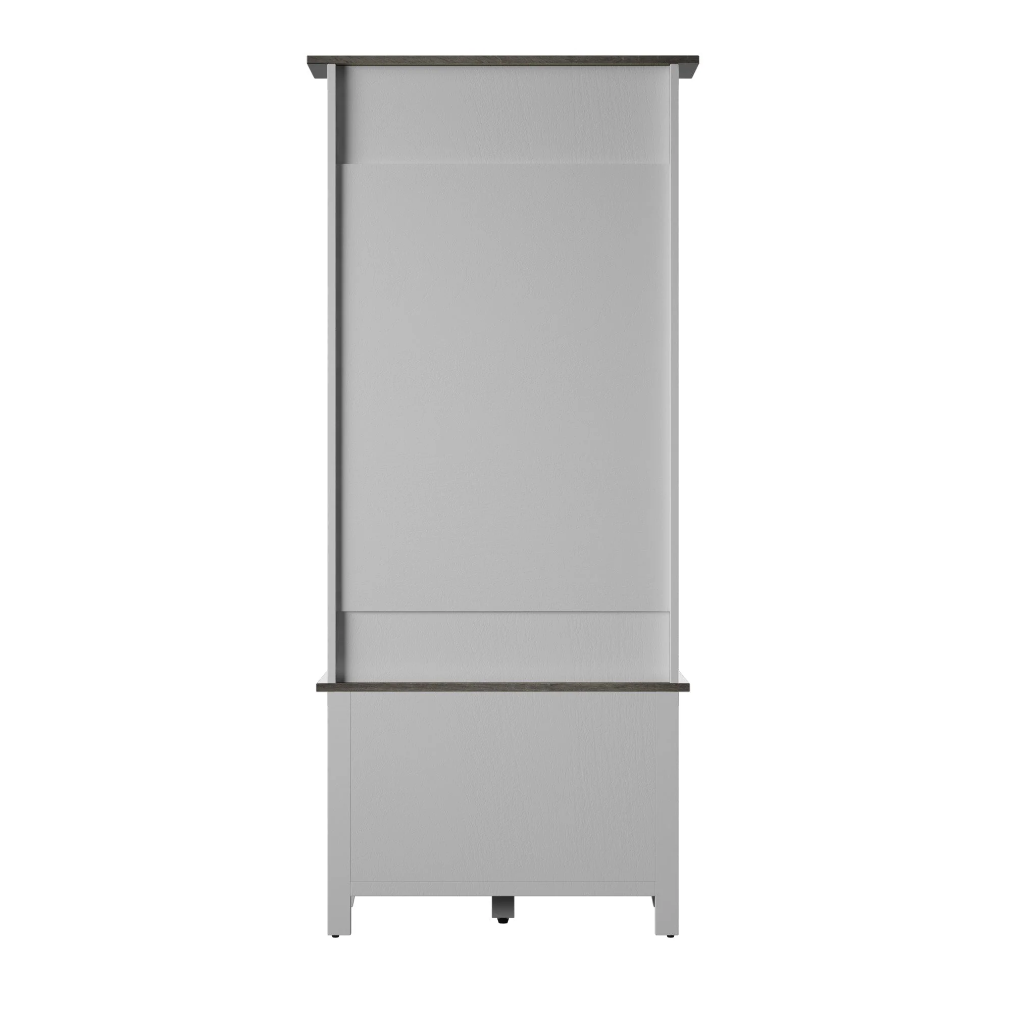 Farmhouse Two Tone Entryway Hall Tree with Storage Bench