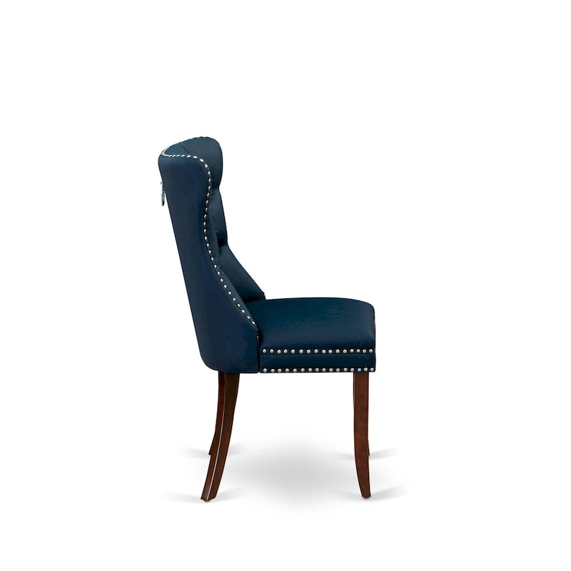 East West Furniture Kitchen Table Set Consists of a Rectangle Dining Table and Parson Chairs, Mahogany (Pieces Options)